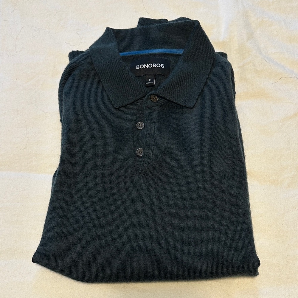 Bonobos Men's Long Sleeve Sweater Polo